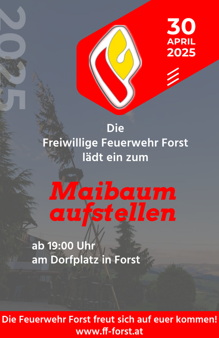 Einladung Maibaum aufstellen 2025